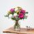 Send Bouquet-of-carnations-and-mixed-flowers-in-cream-and-violet-Min to Portugal
