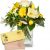 Send March-Bouquet-of-the-Month-with-bar-of-chocolate-Hello-Sunshine to Switzerland