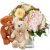 Send Romantic-Hydrangea-Bouquet-with-two-teddy-bears-white-brown to Liechtenstein