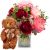 Send Romantic-peonies-with-teddy-bear-brown to Switzerland