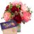 Send Romantic-peonieswith-bar-of-chocolate-Thank-you to Liechtenstein