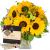 Send Sunflowers-Pure-with-Gottlieber-Hppen-and-hanging-gift-tag-Good-Luck to Switzerland