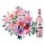 Name-day flowers with pink wine