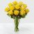 12 Yellow Roses in Vase-Min