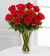 The Long Stem Red Rose Arrangement by FTD