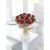 12 Red Long Stem Roses Hand Tied