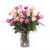 24 Long-stemmed Multicoloured Roses-Min