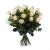 18 Long-stemmed White Roses-Min