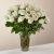 36 White Roses in a Vase-Min