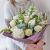 Deluxe Neutral Romantic Bouquet with White Roses.-Min