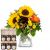 Flower bouquet Top of Summer with Bee-Family honey gift set