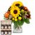 Flower bouquet Top of Summer with Bee-Family honey gift set