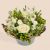 Cocon white flower arrangement