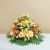 Funeral composition in gold tones