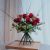 12 Red Roses with greenery