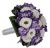 Purple and white bridal bouquet