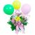 Flowers with balloons for a child