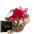 Flower arrangement 'Christmas Story' with fairy lights and A