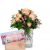 Flower bouquet 'Tender Winter Roses' with Munz bar of chocol