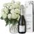 Send 24-White-Roses-with-Prosecco-Albino-Armani-DOC-75cl to Switzerland