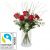 send 5-Red-Fairtrade-Max-Havelaar-Roses-with-greenery-Mid to Switzerland