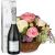 Send A-Basket-full-of-Poetry-with-Roses-and-Prosecco-Albino-Armani-DOC-75cl to Switzerland