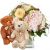 Send Romantic-Hydrangea-Bouquet-with-two-teddy-bears-white-brown to Switzerland