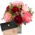 Send Romantic-peonies-with-bar-of-chocolate-Heart to Switzerland