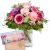 Send Spring-Greeting-with-Delicate-Flowers-with-bar-of-chocolate-Happy-Birthday to Liechtenstein
