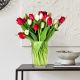 Send Tulips-Red-and-White to Uzbekistan