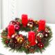 Send Classic-Christmas-Wreath-with-red-candles to Latvia