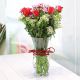 Send Vase-of-roses-and-seasonal-flowers-Min to Vietnam