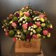 Send Seasonal-flowers-in-wooden-vase-Min to Vietnam