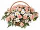 Send Basket-of-Pink-Roses to Russia