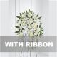 Send Funeral-spray-arrangement-with-ribbon to Bermuda