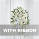 Send Funeral-spray-with-ribbon to United States