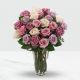Send 24-Pink-and-Purple-Roses-in-a-vase to Malawi