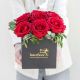 Send Flower-Box-with-red-roses to Spain