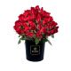 Send 60-Roses-Hatbox to Peru