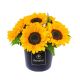 Send Sunflower-Rosatel-Hatbox to Peru