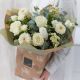 Send Neutral-Romantic-Bouquet-with-White-Roses to United Kingdom