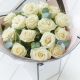 Send Beautifully-Simple-White-Rose-Bouquet to United Kingdom