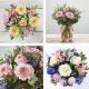 Hand-crafted Pastel Bouquet in a vase-Min