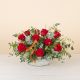 Red roses Sant Jordi basket