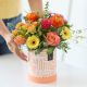 Send Bright-Mothers-Day-Hatbox-Flowers to Ireland