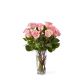 Send 12-Long-Stem-Pink-Rose-Bouquet to United States