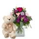 Send Fleurop-Flower-bouquet-Sweet-Bloom-with-teddy-bear to Liechtenstein