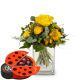 Send Flower-bouquet-Little-Sunshine-with-Munz-chocolate-ladybir to Liechtenstein