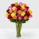 Send 24-Mixed-Roses-in-Vase-Max to Malawi