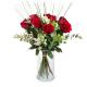 Send 9-Red-Roses-with-greenery-Min to Switzerland
